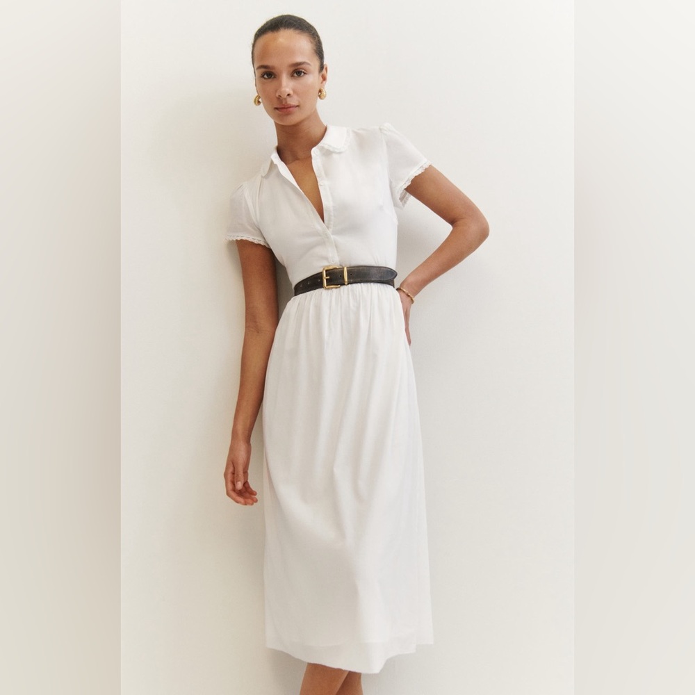 Reformation Ula Midi Shirt Dress - Size S